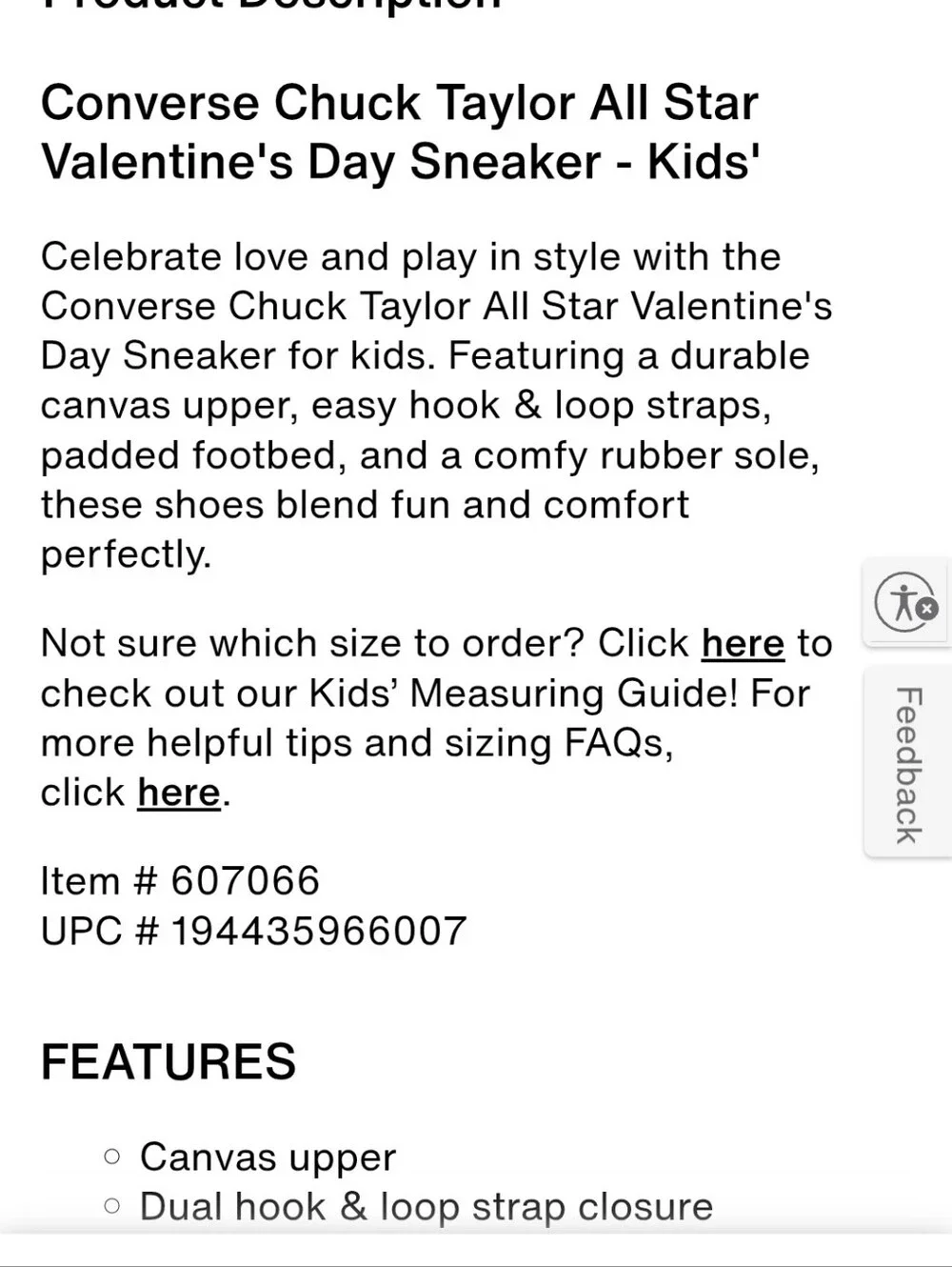 NEW Converse Chuck Taylor All Star Heart Sneakers-8 Toddler